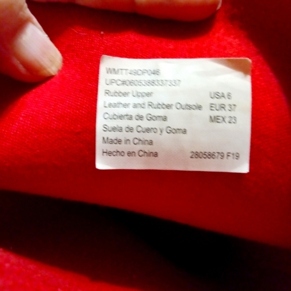 Rubber Boots Ankle Leopard Print Adjustable Buckles Felt Lining Women Size 6 - Picture 7 of 8